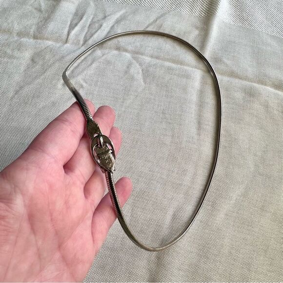 Vintage Unbranded Silver Chain Belt - Picture 2 of 2